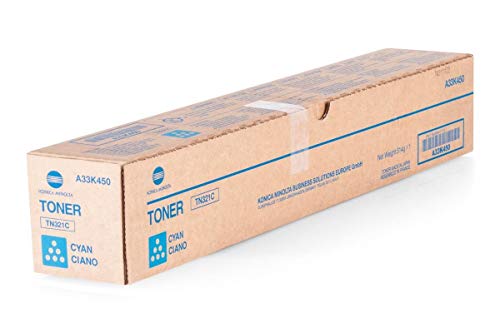 Konica Minolta A33K450 Bizhub C364 Toner, 25000 Seiten, TN321C, cyan von Konica-Minolta