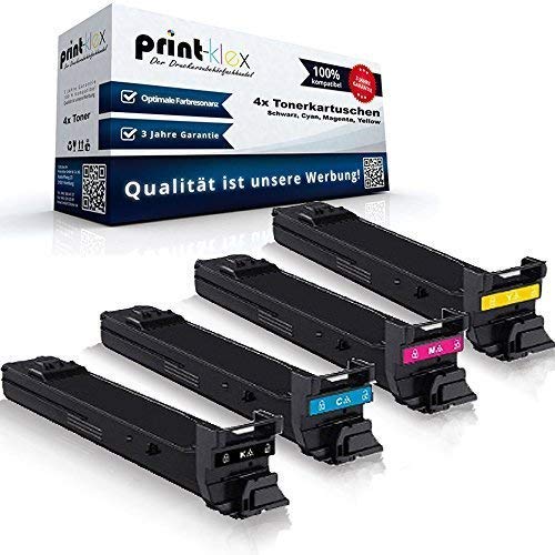 Print-Klex XXL Tonerkartuschen Set kompatibel für Konica Minolta Magicolor 4650 4650DN 4650EN 4690 4690MF 4695 4695MF - Toner Set (alle 4 Farben) von Konica Minolta