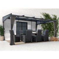 KONIFERA Anbaupavillon "Bilbao, Terrassenüberdachung" in Breite 360, 423 und 480 cm, ohne Seitenteile von Konifera