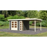 Karibu Gartenhaus "Nordsee 6", (Set), mit Schleppdach 2,40 m Breite von Karibu