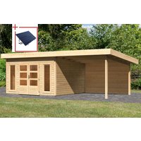 KONIFERA Gartenhaus "Perlsee 5" mit Anbaudach von Konifera