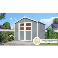 KONIFERA Gartenhaus "Visby 4", Inklusive Fussboden, in 4 Größen und 2 Farben von Konifera
