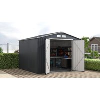 KONIFERA Gerätehaus "Gartenhaus Metall Geräteschuppen, inkl. Bodenrahmen" wetterfest und langlebig, nahezu wartungsfrei von Konifera