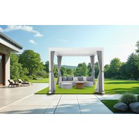 KONIFERA Pavillon "Palma", Pergola, mit Lamellendach, Sockelmaß: 300x300 cm oder 400x300 cm von Konifera