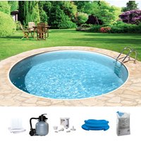 my POOL BWT Rundpool "mit sandfarbener Folie für den Karibik Look", (Set, 6 tlg.), Höhe 150 cm, in versch. Größen verfügbar von My Pool Bwt