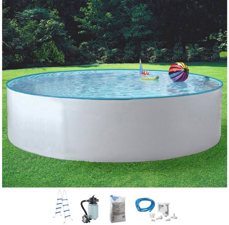 KONIFERA Rundpool NEO 1 (Set, 5-tlg), inkl. hochwertigem Zubehör, Tiefe 120 cm, in versch. Größen von KONIFERA