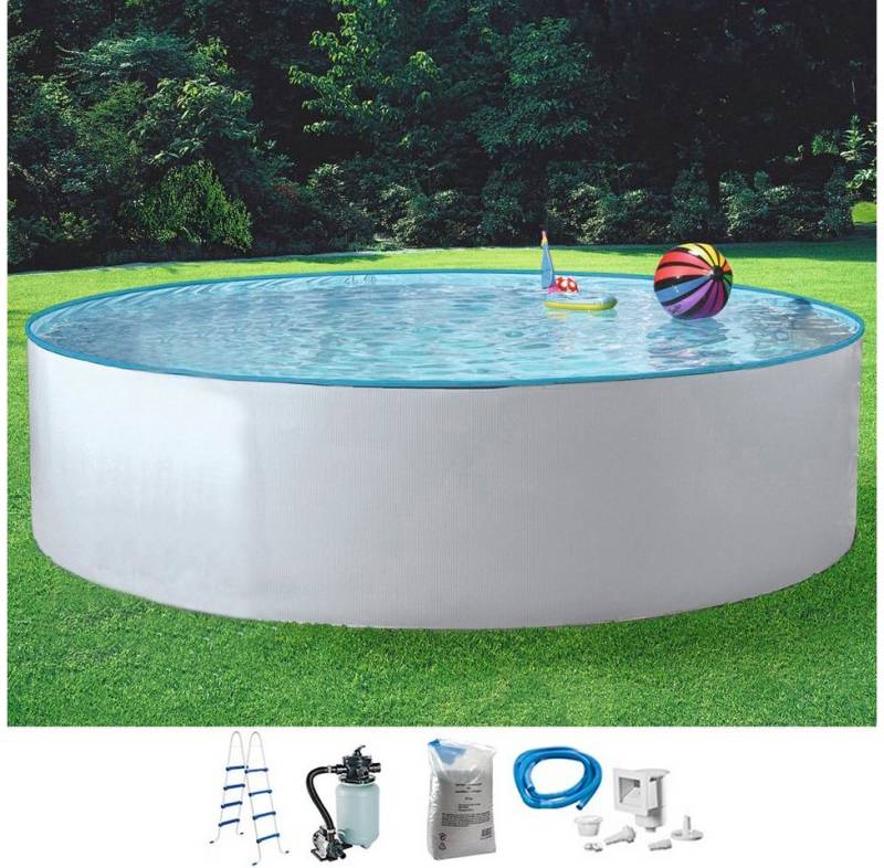 KONIFERA Rundpool NEO 1 (Set, 5-tlg), inkl. hochwertigem Zubehör, Tiefe 120 cm, in versch. Größen von KONIFERA