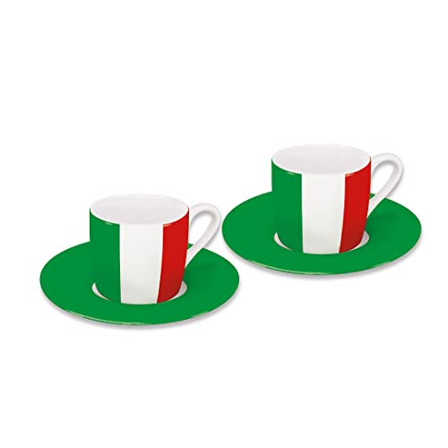 Könitz Flags Italy Espressotassen 2er Set Ceramic Könitz Flags Italy Espressotassen 2er Set Ceramic von Konitz