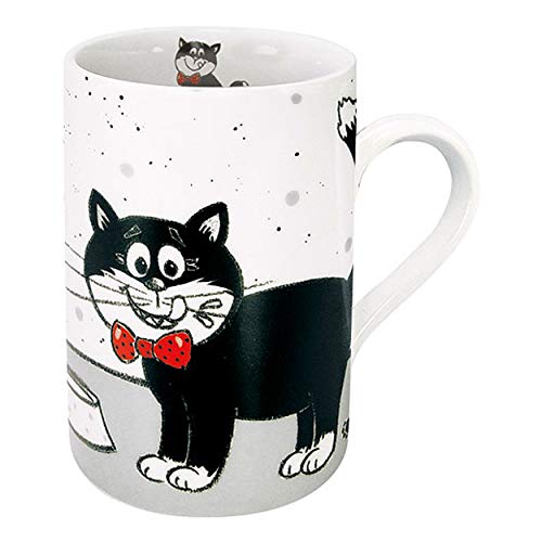 Konitz Carlo die Katze Tasse, weiß, 7,3 x 7,3 x 10,4 cm von Konitz