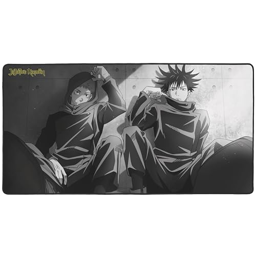 Konix Jujutsu Kaisen Gaming-Mauspad XXL 90 x 46 cm - rutschfeste Gummibasis - Yuji- und Megumi-Motiv von Konix
