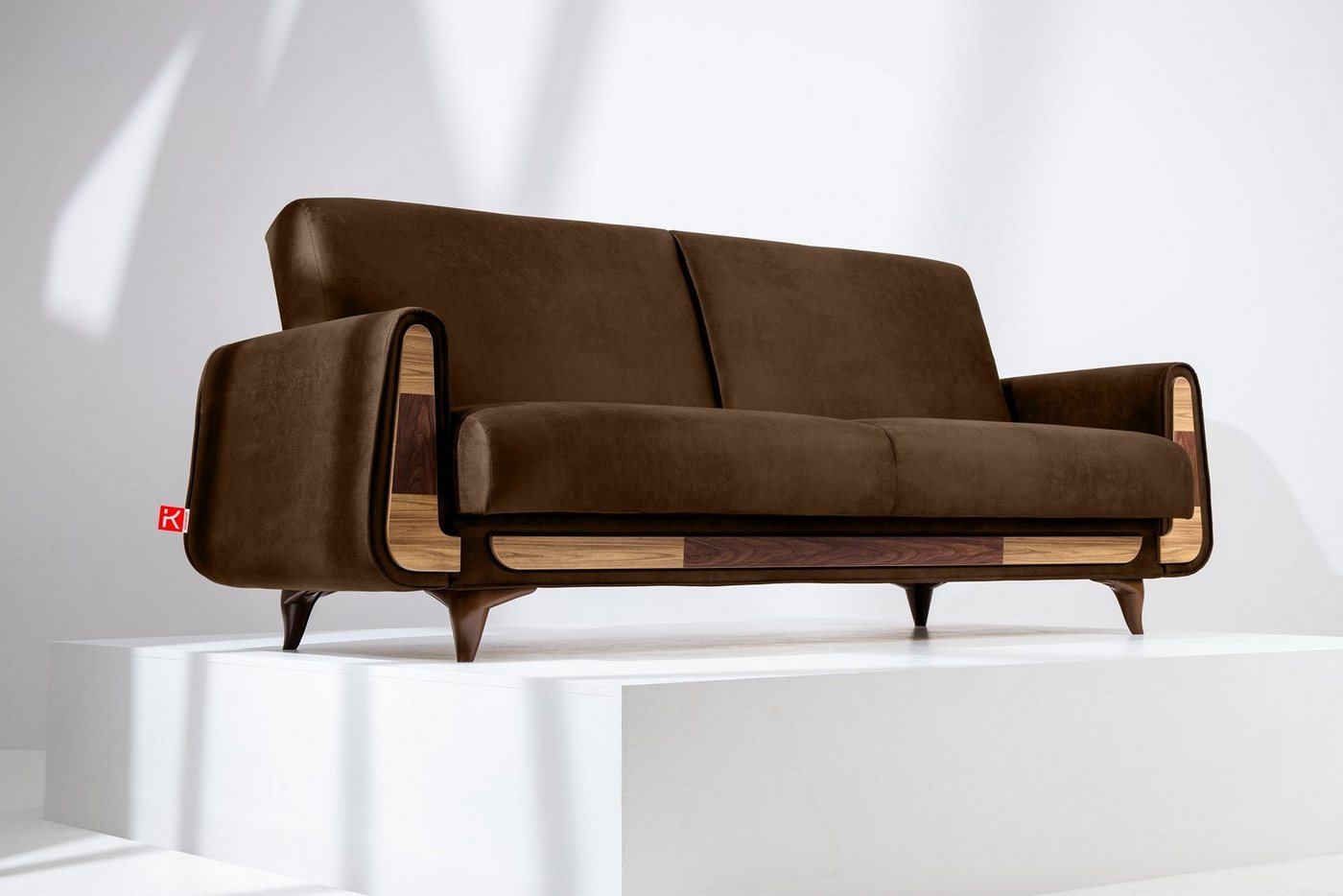 Konsimo 3-Sitzer, GUSTAVO II, Sofa mit Schlaffunktion, hergestellt in der EU von Konsimo