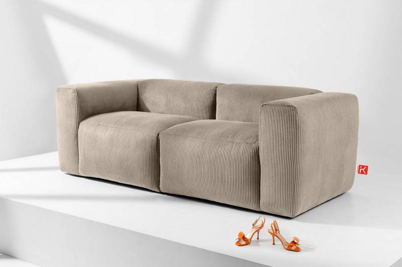 KONSIMO® 3-Sitzer BUFFO Einzelsofa, modulares Sofa, hergestellt in der EU,extrem weicher und bequemer Sitz von KONSIMO®