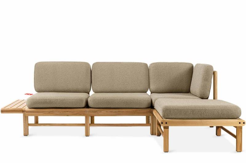 KONSIMO® Loungesofa ATREDA Garten-Ecksofa rechts, hergestellt in der EU, Boho, Garten von KONSIMO®