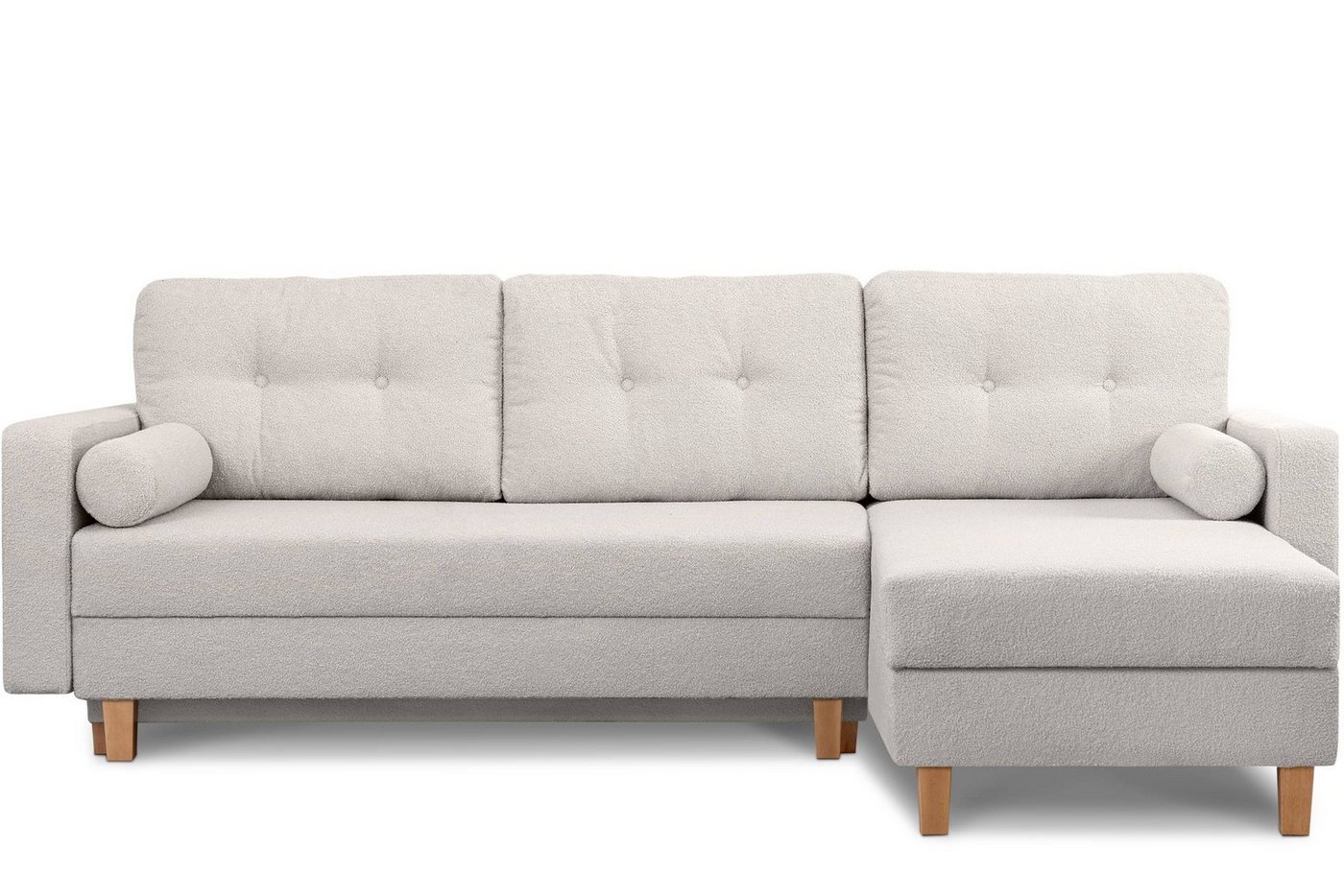 Konsimo Ecksofa ERISO Universalecke mit Ottomane, ausziehbare Liegfläche 212x140 cm von Konsimo