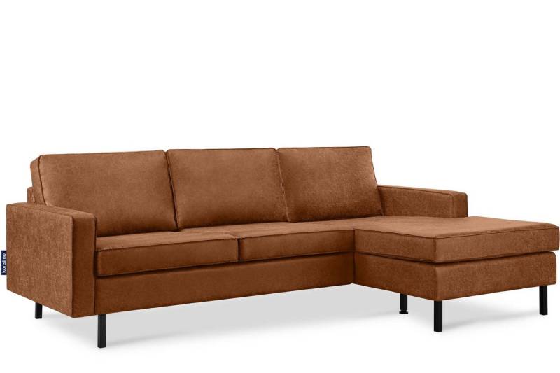 KONSIMO Ecksofa INVIA Rechtes Ecksofa mit Ottomane, Grundschicht: Echtleder,auf hohen Metallfüßen,Hergestellt in EU KONSIMO Ecksofa INVIA Rechtes Ecksofa mit Ottomane, Grundschicht: Echtleder,auf hohen Metallfüßen,Hergestellt in EU von KONSIMO