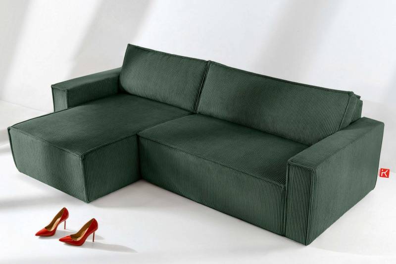 KONSIMO® Ecksofa NAPI Universal-Ecksofa links oder rechts, beidseitig, hergestellt in der EU, mit Schlaffunktion, Bettkasten, Modern von KONSIMO®