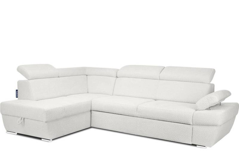 KONSIMO Ecksofa RATLO Ecksofa, mit Bettfunktion und Bettkasten,verstellbare Armlehne/Kopfstütze von KONSIMO