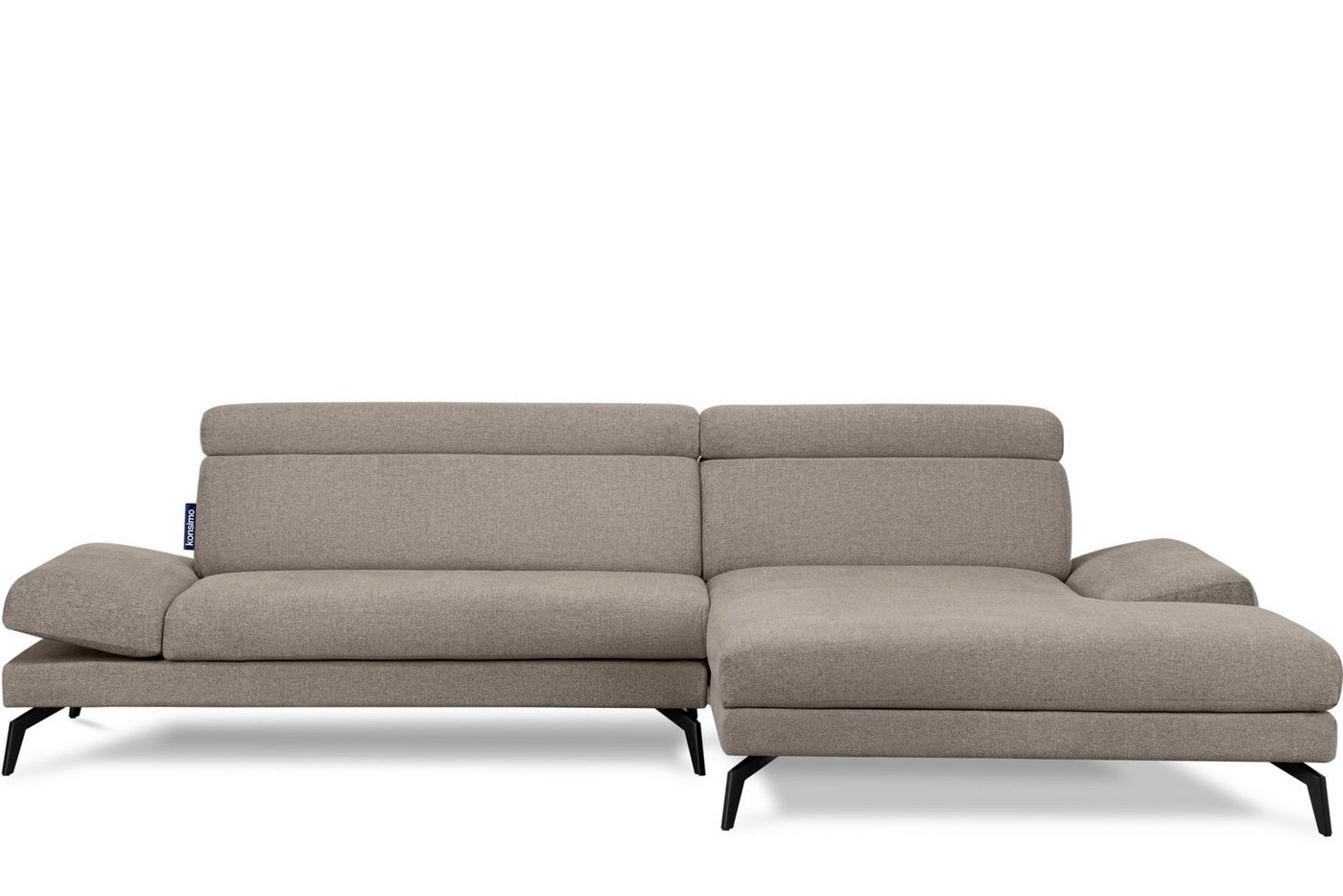 Konsimo Ecksofa RENAR Ecksofa, bewegliche Armlehnen, bewegliche Kopfstützen, hohe Beine, Loft-Stil von Konsimo