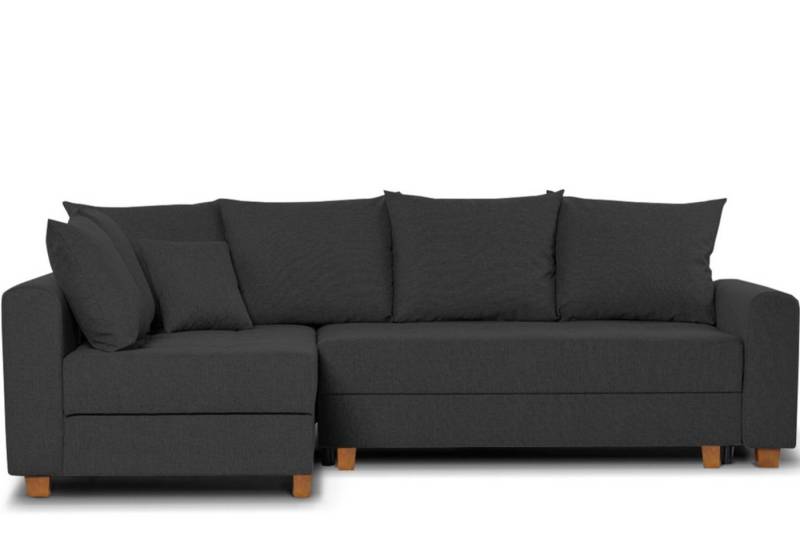 KONSIMO® Ecksofa REVO Ecksofa mit 2 bettkasten, mit universelle Ottomane, Kissenbezug abnehmbar durch Reißverschluss von KONSIMO®