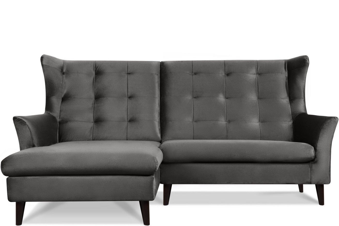 Konsimo Ecksofa SALIS Ecksofa mit Armlehne, gewellte Feder und Schaumstoff im Sitz, wasserabweisender Oberstoff von Konsimo