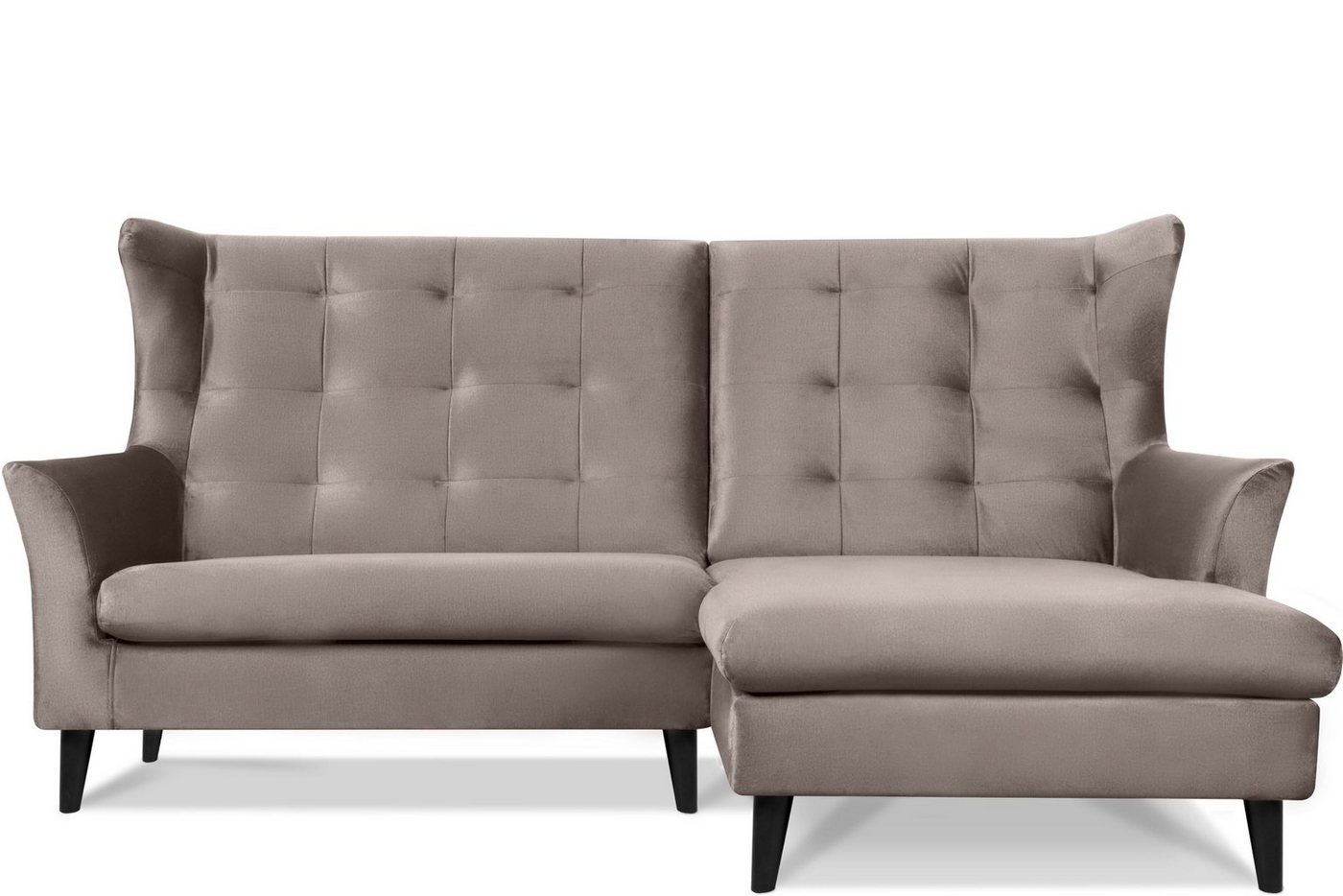 Konsimo Ecksofa SALIS Ecksofa mit Armlehne, gewellte Feder und Schaumstoff im Sitz, wasserabweisender Oberstoff von Konsimo