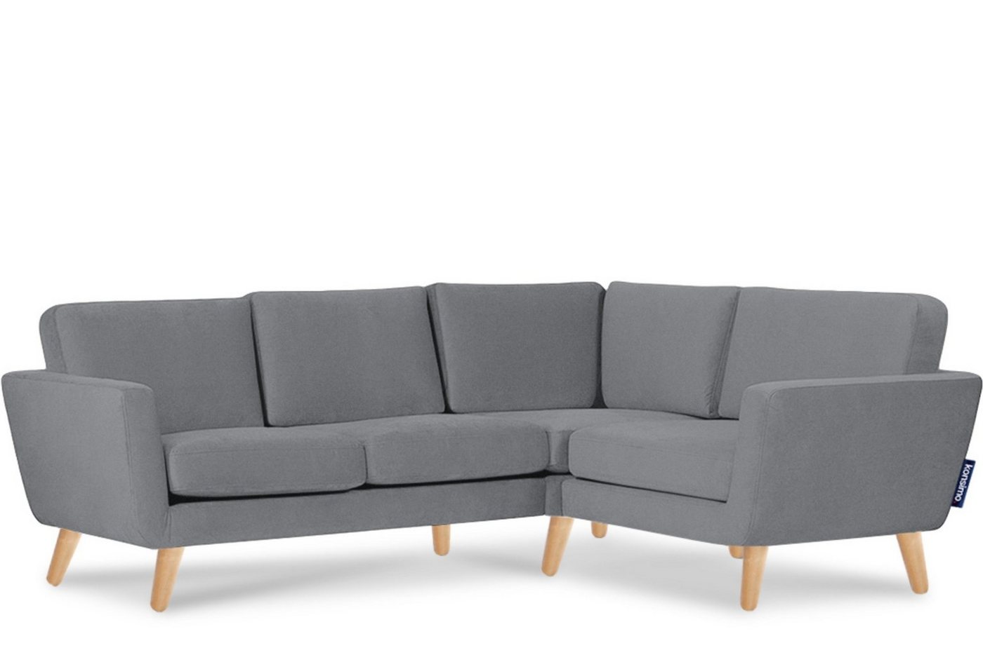 Konsimo Ecksofa TAGIO Ecksofa rechts, Scandi-Stil, mit Armlehnen, Made in Europe, Gestell aus Massivholz von Konsimo