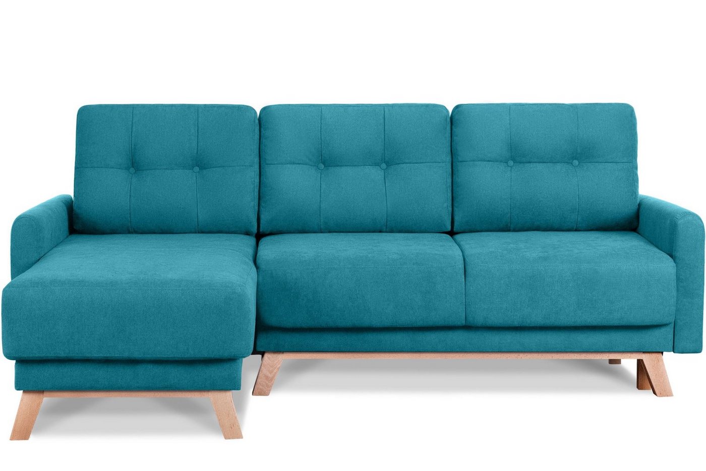 Konsimo Ecksofa VISNA rechts/links, ausziehbar Liegfläche 205x150 von Konsimo