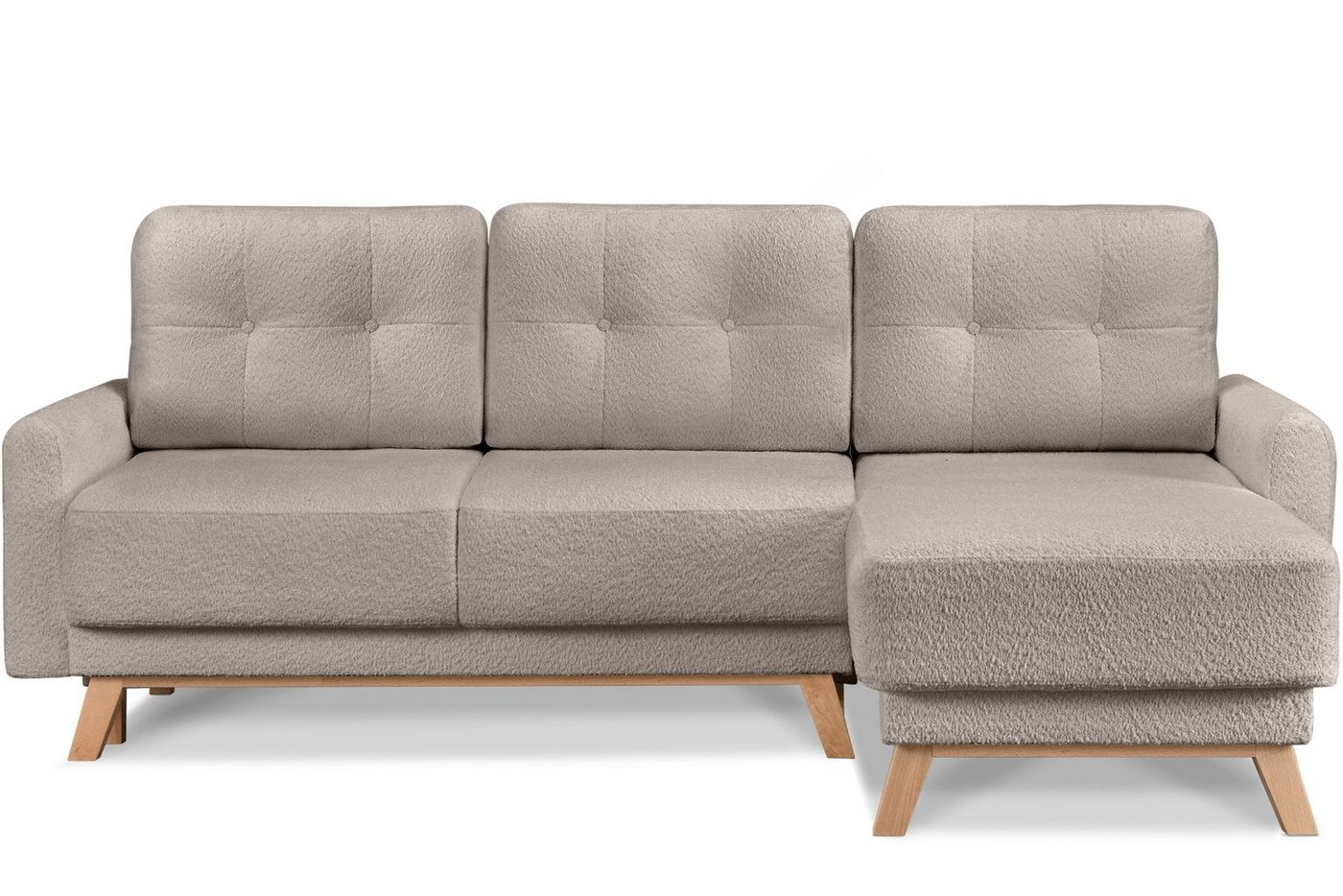 Konsimo Ecksofa VISNA rechts/links, ausziehbar Liegfläche 205x150 von Konsimo