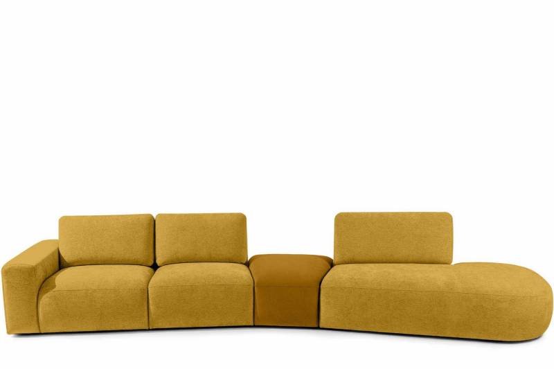 KONSIMO® Ecksofa ZUCCO Ecksofa rechts, 4 Teile, organische Form, hergestellt in der EU, handgefertigt, Modern von KONSIMO®