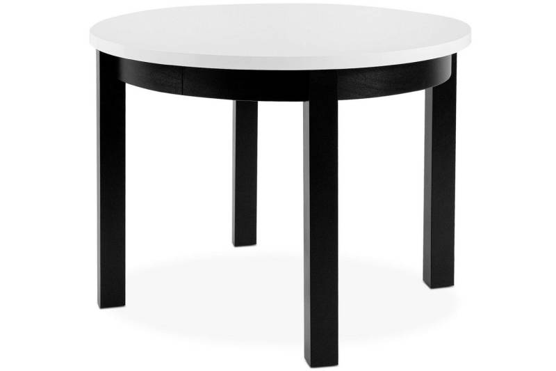 KONSIMO® Esstisch BALTE Ausziehbar Rund Esstisch, hergestellt in der EU, Loft&Industrial Stil, ausziehbar bis 140cm von KONSIMO®