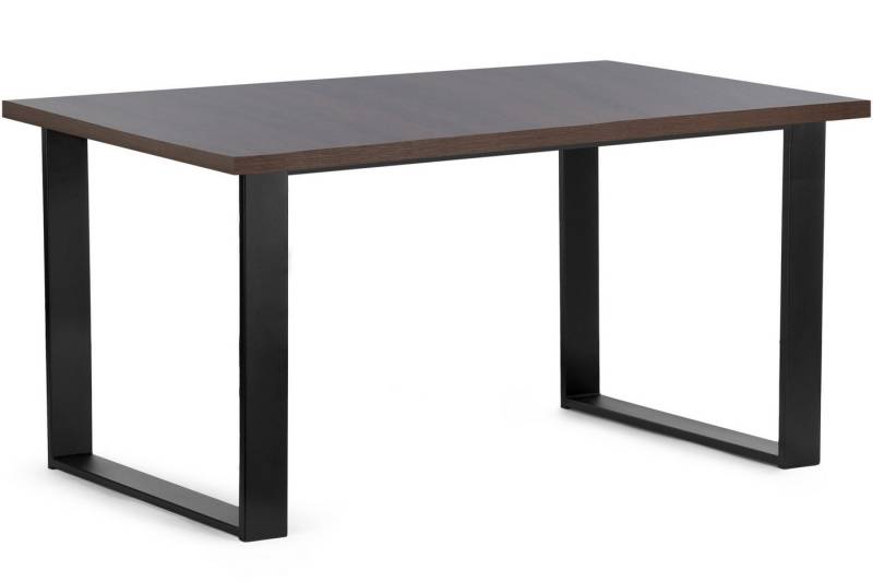KONSIMO® Esstisch CETO Esszimmertisch Küchentisch 150x80cm, ausziehbar bis 190cm, rechteckig, Loft-Stil von KONSIMO®