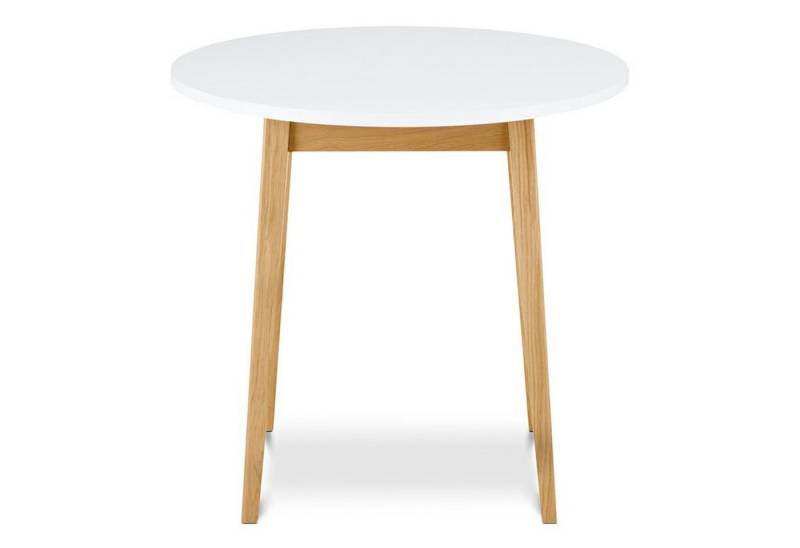 KONSIMO® Stehtisch FRISK Küchentisch Esstisch, Ø 80cm, rund, Skandinavischer Stil, Tischplatte 18mm von KONSIMO®