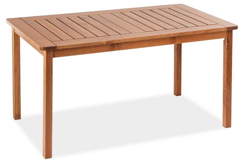 Konsimo Gartentisch NYCTERE Gartentisch, Massivholz, FCS-Zertifikat (1x Tisch, Maße: 140x75x77 cm, 1 Tisch), hergestellt in der EU, Breite 140 cm, aus Kiefernholz von Konsimo