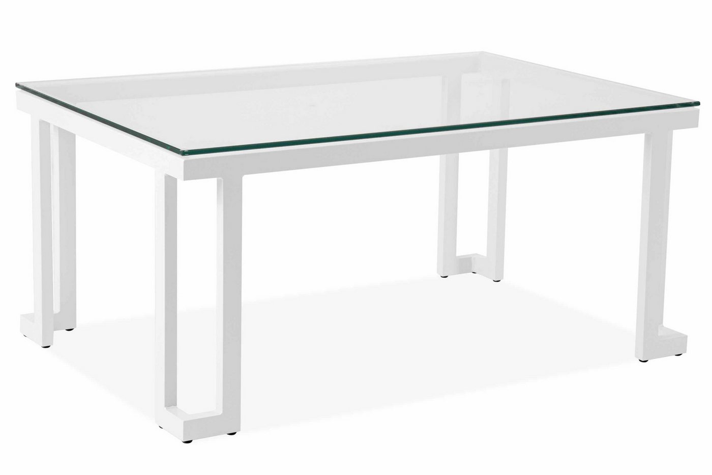 Konsimo Gartentisch TRIGLO Gartentisch, handgefertigt, hergestellt in der EU, Modern, gehärtetes Glas von Konsimo