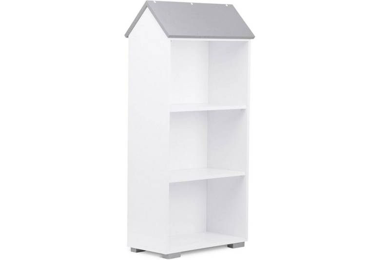 KONSIMO® Standregal PABIS Kinderregal Bücherregal Hausform, in Pastellfarben, geräumiges Bücherregal für Kinderzimmer von KONSIMO®
