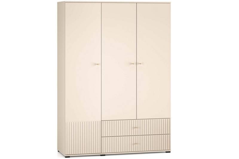 KONSIMO® Kleiderschrank DROMA Drehtürenschrank, Schrank, hergestellt in der EU, mit Schubladen, Loft und Elegant, mit Goldelementen KONSIMO® Kleiderschrank DROMA Drehtürenschrank, Schrank, hergestellt in der EU, mit Schubladen, Loft und Elegant, mit Goldelementen von KONSIMO®