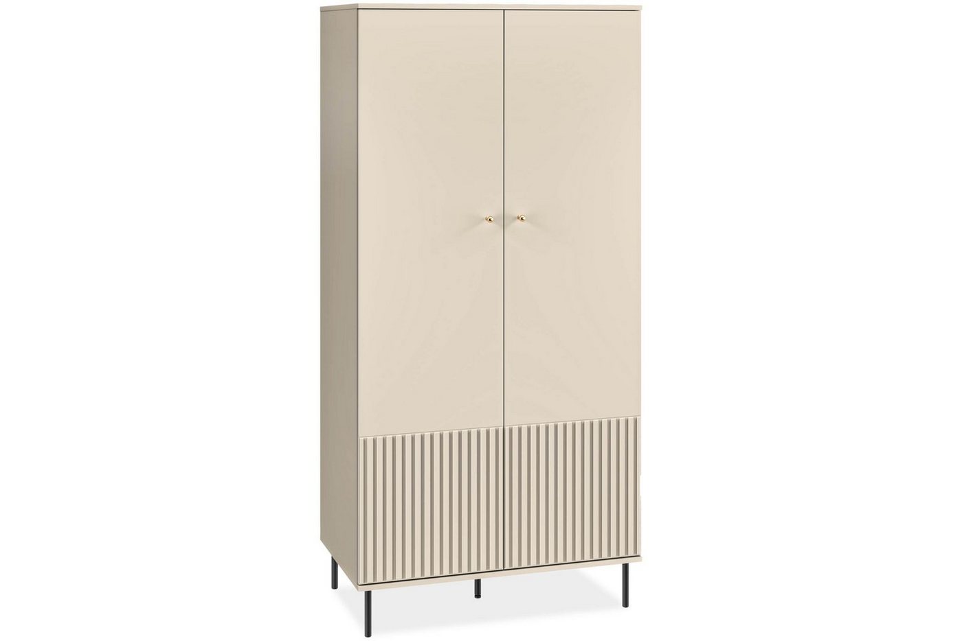 Konsimo Kleiderschrank DROMA Kleiderschrank hergestellt in der EU, Elegant, Kleiderschrank mit Stange von Konsimo