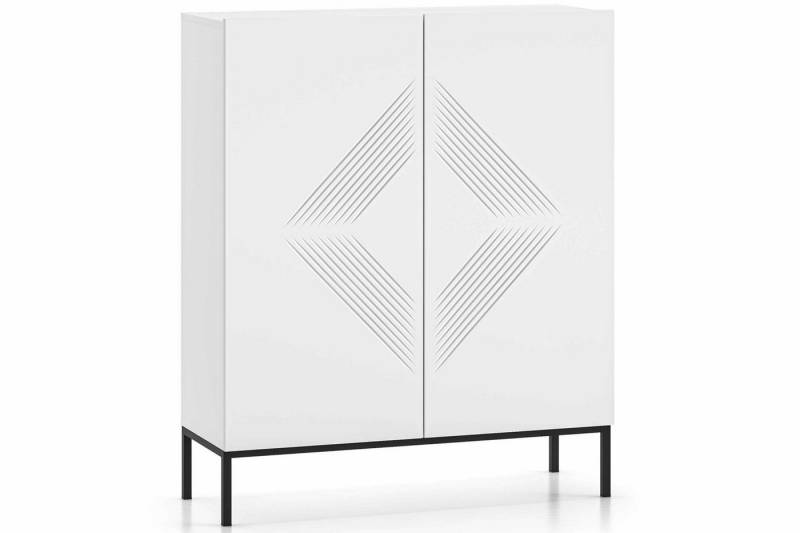 KONSIMO® Kommode NEBRO Kommode mit Türen, hergestellt in der EU, Soft-Close-Funktion, hohe Metallfüße von KONSIMO®