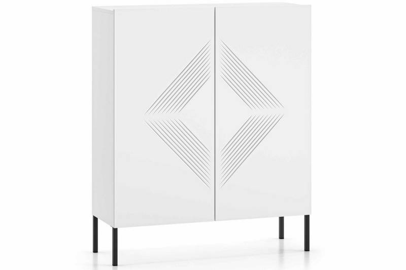 KONSIMO® Kommode NEBRO Kommode mit Türen, hergestellt in der EU, Soft-Close-Funktion, hohe Metallfüße von KONSIMO®