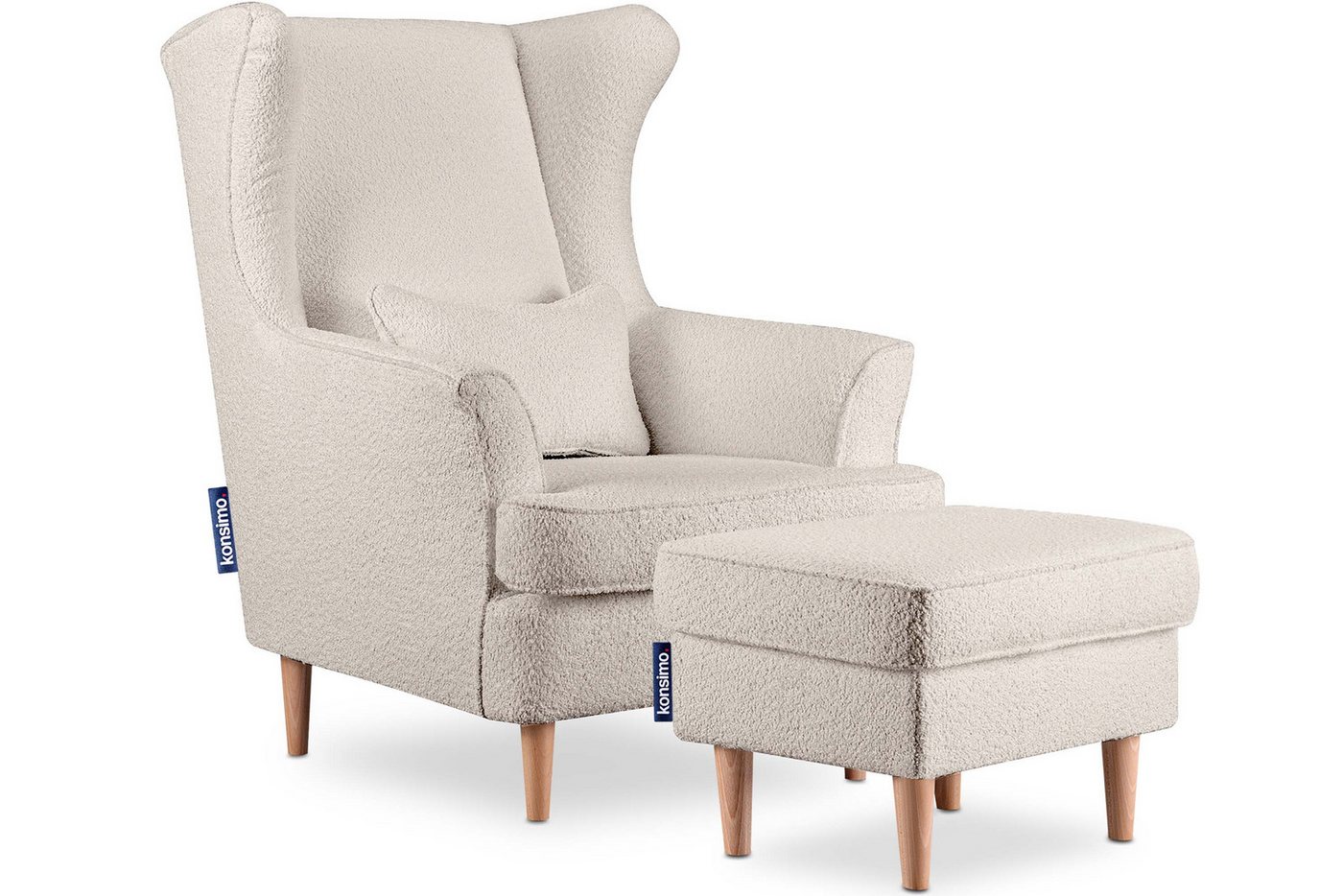 KONSIMO® Ohrensessel STRALIS Sessel, zeitloses Design KONSIMO® Ohrensessel STRALIS Sessel, zeitloses Design von KONSIMO®