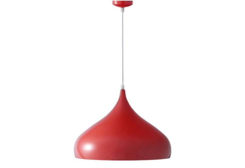 Konsimo Pendelleuchte TUBER Hängeleuchte, ohne Leuchtmittel, in einer roten, modernistischen Farbe von Konsimo