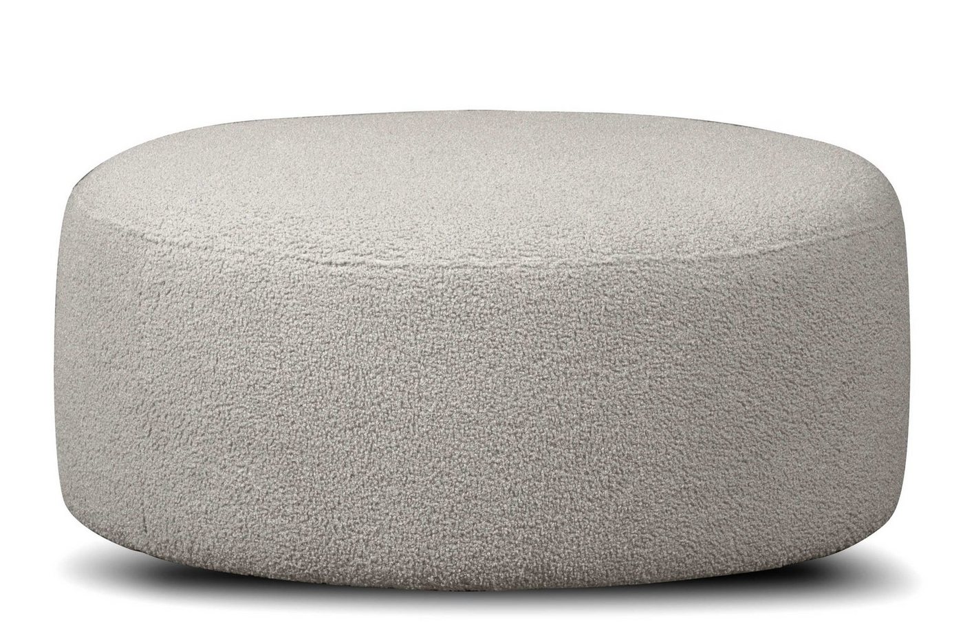 Konsimo Polsterhocker RAGGI Sitzhocker Pouf, mit 360° Drehfunktion, Bouclé-Stoff, im modernistischen Stil von Konsimo