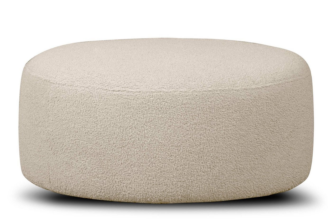 Konsimo Polsterhocker RAGGI Sitzhocker Pouf, mit 360° Drehfunktion, Bouclé-Stoff, im modernistischen Stil von Konsimo