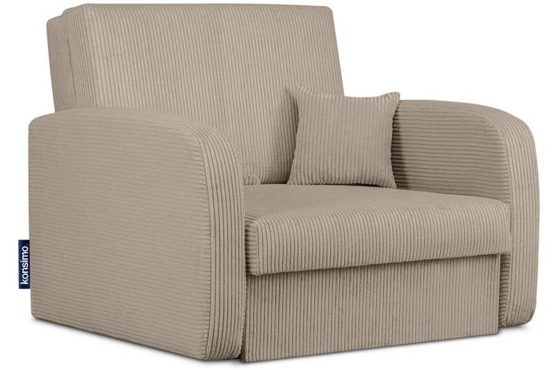 Konsimo Relaxsessel TILUCO Relaxsessel Schlafsessel Kindersofa, hergestellt in der EU, mit Schlaffunktion, mit Bettkasten, Liegesessel von Konsimo