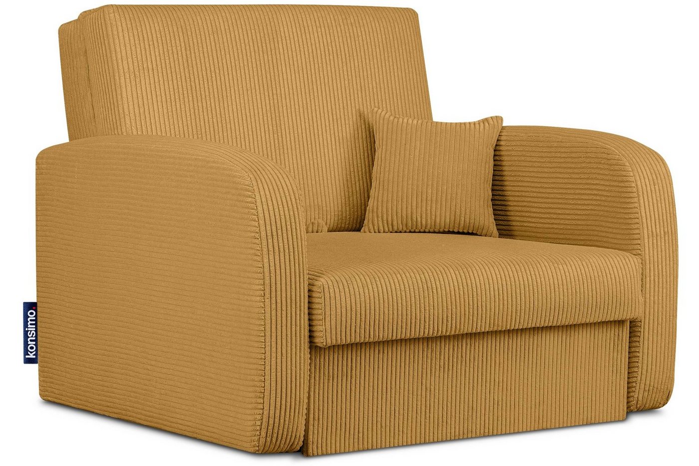 Konsimo Relaxsessel TILUCO Relaxsessel Schlafsessel Kindersofa, hergestellt in der EU, mit Schlaffunktion, mit Bettkasten, Liegesessel von Konsimo