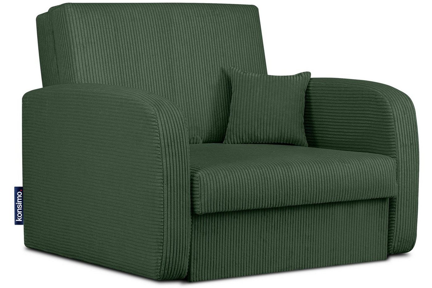 Konsimo Relaxsessel TILUCO Relaxsessel Schlafsessel Kindersofa, hergestellt in der EU, mit Schlaffunktion, mit Bettkasten, Liegesessel von Konsimo