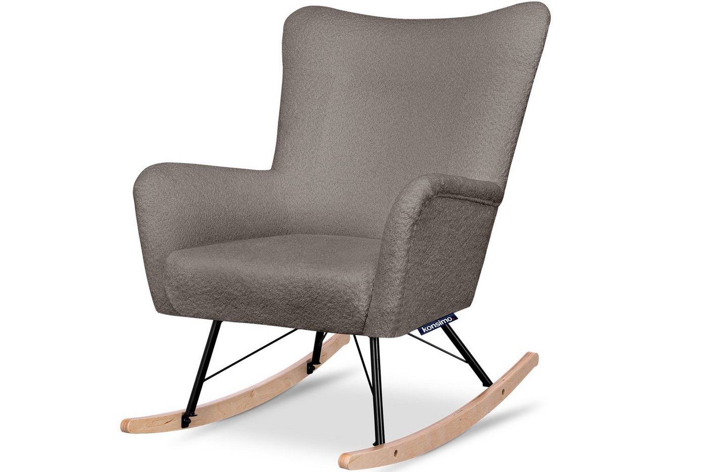 Konsimo Schaukelsessel ADDUCTI Stillsessel, breiter Sitz für mehr Komfort, ein Schaukelstuhl für jeden Stil, Hergestellt in EU von Konsimo