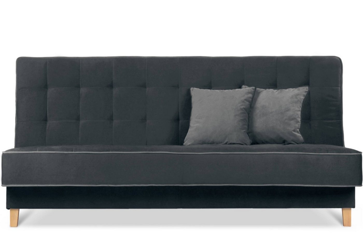 Konsimo Schlafsofa DOZER Sofa 3 Personen, ausziehbare Liegefläche: 197x120cm, Velours, mit Wellenunterfederung von Konsimo