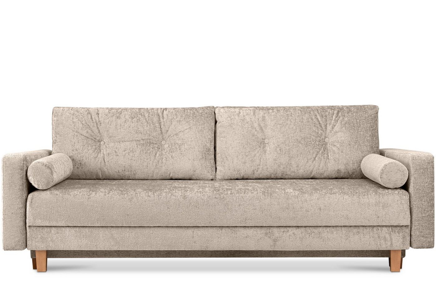 Konsimo Schlafsofa ERISO Sofa 3-Personen, Liegfläche 196x150 cm, Chenille-Oberstoff, mit Schlaffunktion von Konsimo