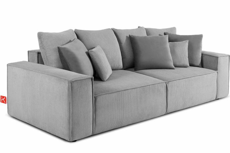 KONSIMO® Schlafsofa NAPI III Sofa 3-Sitzer, hergestellt in der EU, mit hochwertigem Kaltschaum,mit Kissen,mit Schlaffunktion,feine Cord von KONSIMO®